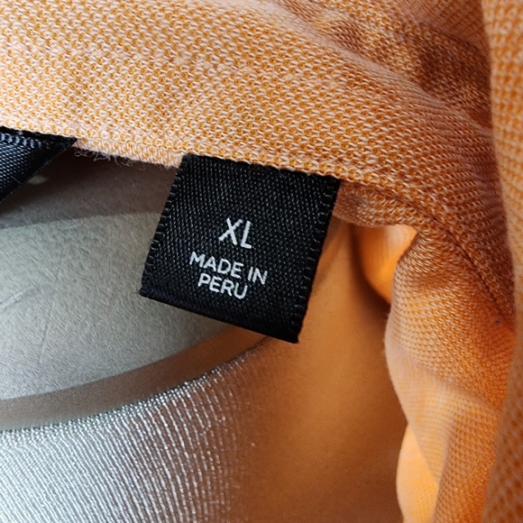 Travis Mathew Brogrammer Polo Shirt Pima Cotton Autumn Sunset Heather Size XL - Picture 13 of 16